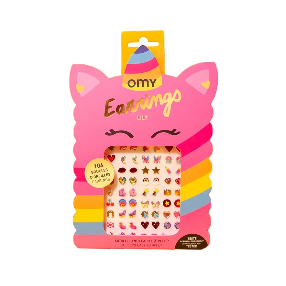 OMY Sticker Earrings - Unicorn