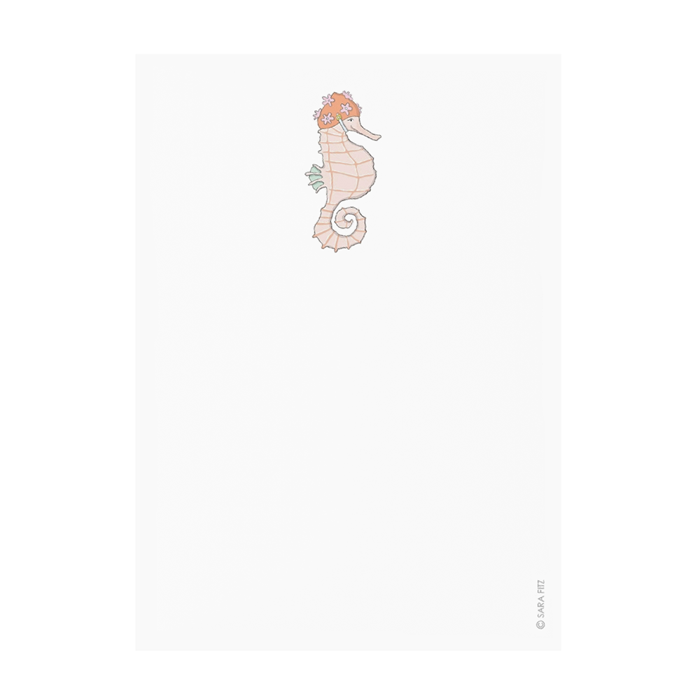 Sara Fitz Sara Fitz Notepad - Seahorse