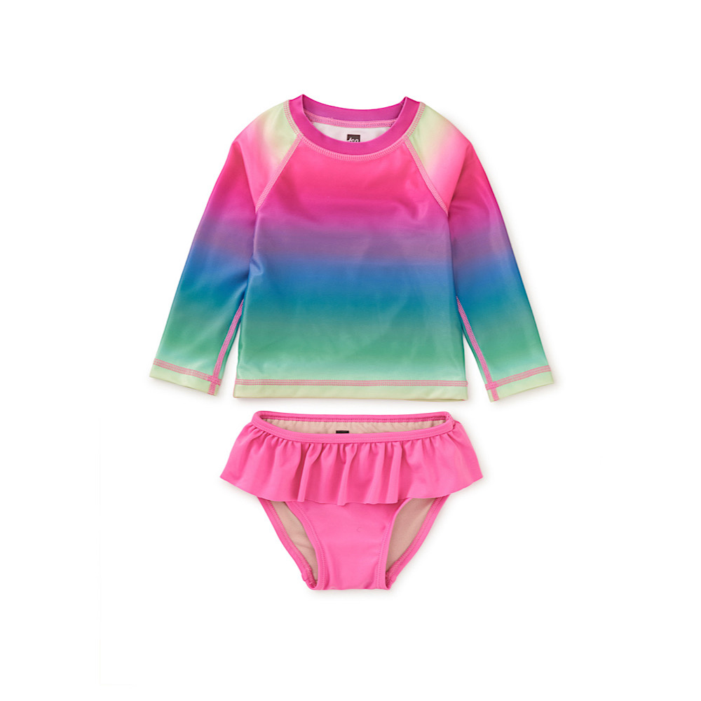 Tea Collection Rush Guard Baby Swim Set - Rio de Janiero Rainbow