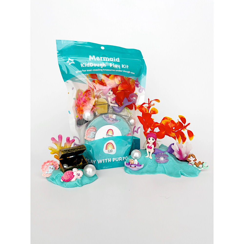 Earth Grown KidDoughs KidDough Play Kit - Mermaid Blue Hawaiian