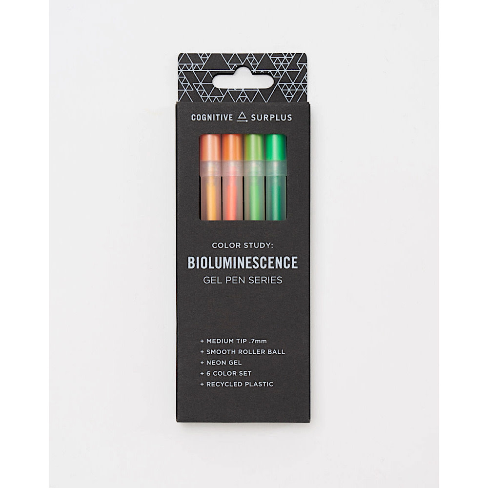 Cognitive Surplus Cognitive Surplus - Neon Gel Pens Pack - Bioluminescence