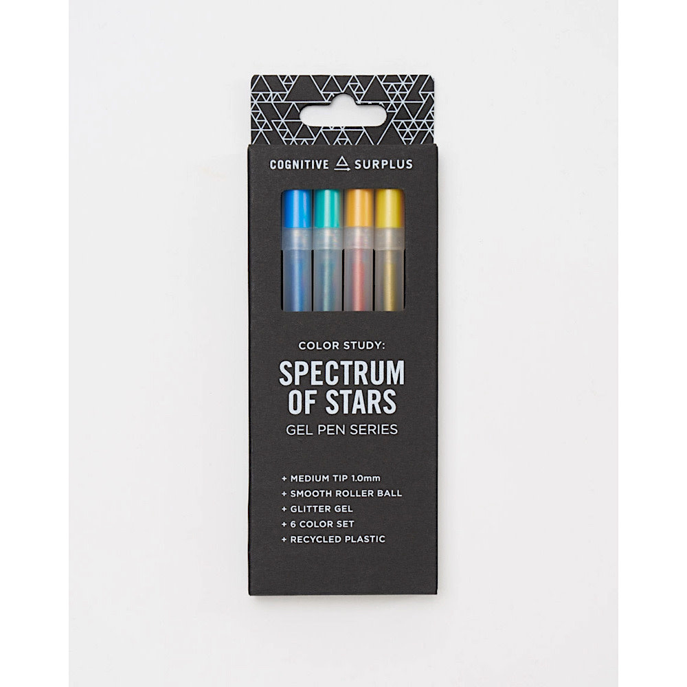 Cognitive Surplus Cognitive Surplus - Glitter Gel Pens Pack - Spectrum of Stars