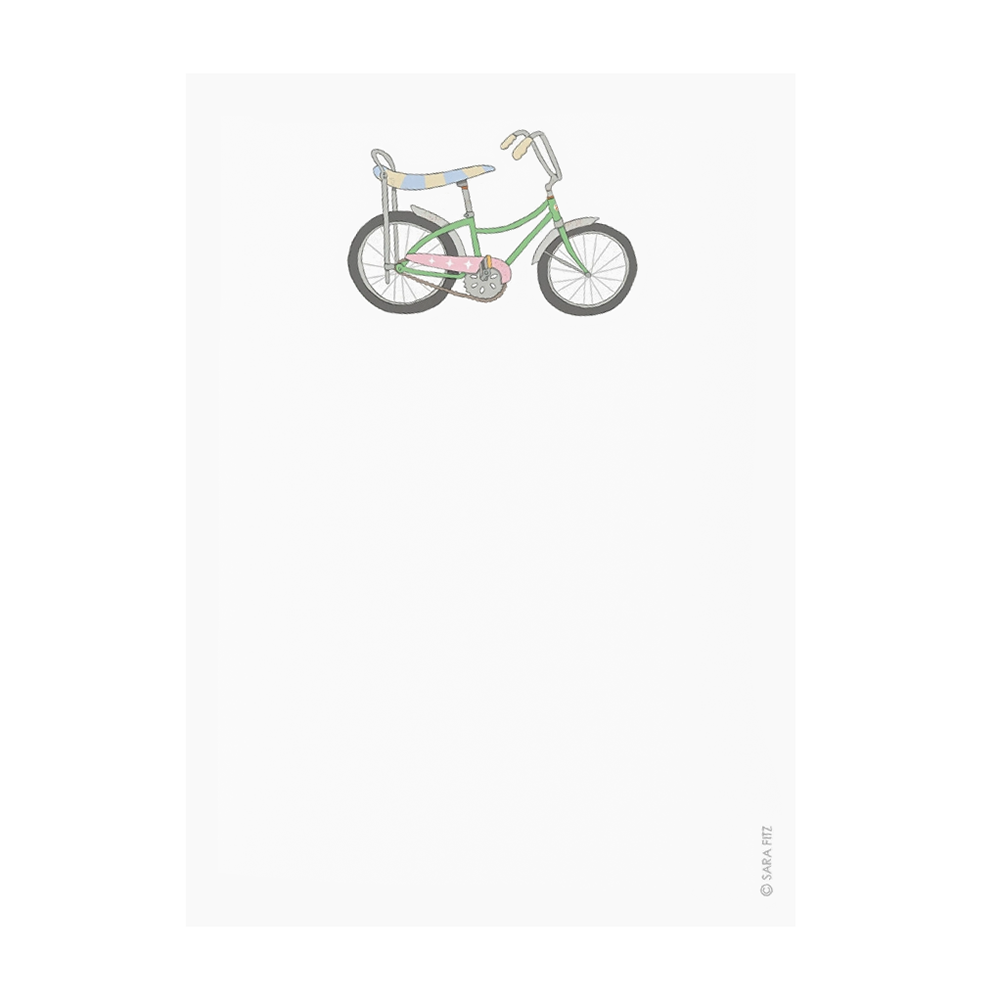 Sara Fitz Notepad - Banana Bike