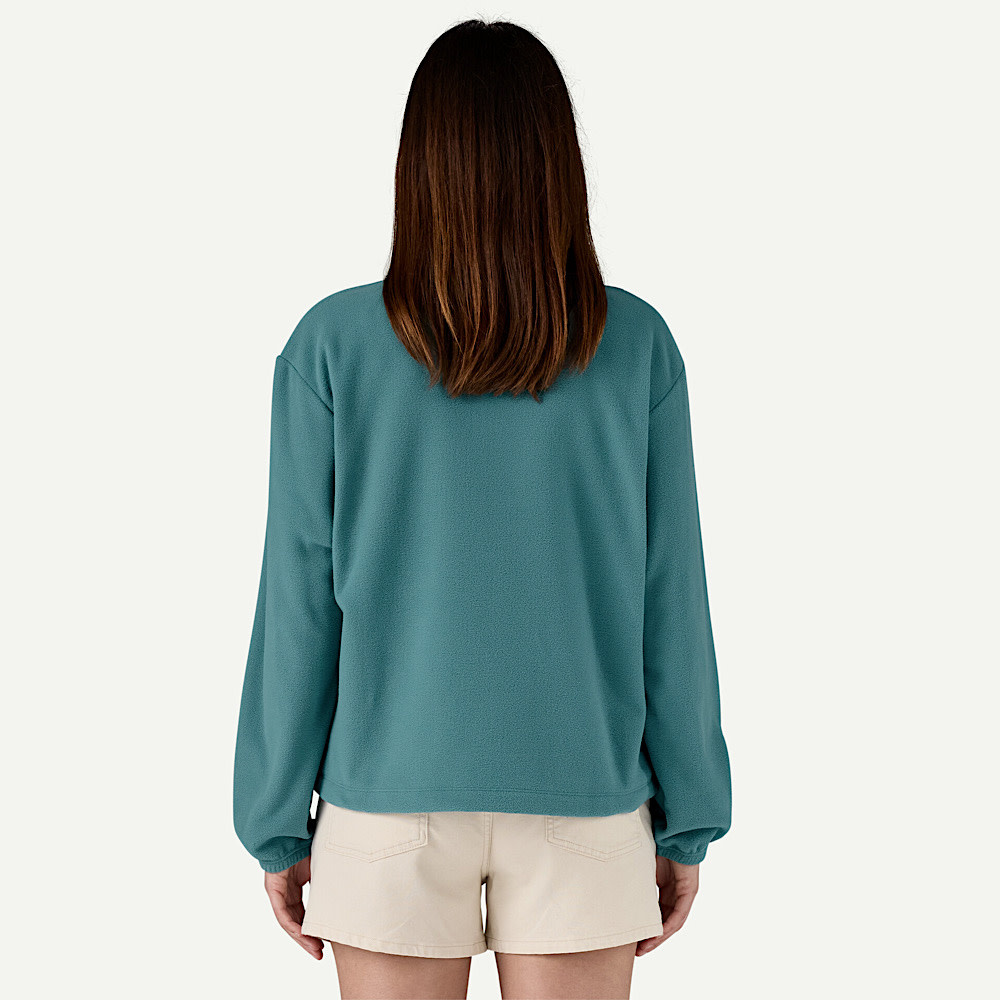 Patagonia Womens Micro D 1/2 Zip Fleece Pullover - Wetland Blue