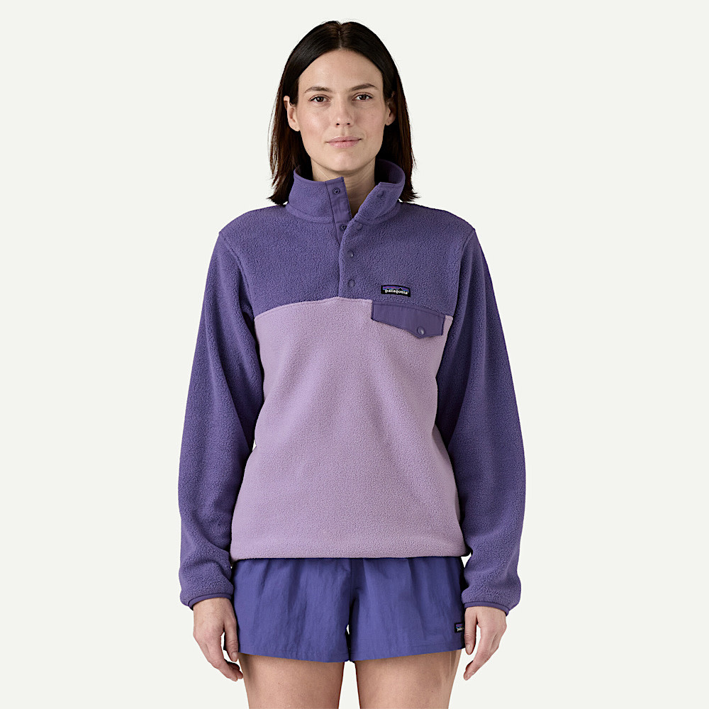 Patagonia Womens Lightweight Synch Snap-T Pullover - Concrete Purple
