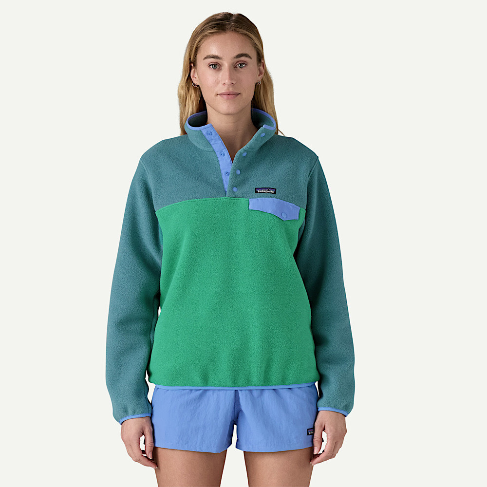 Patagonia Womens Lightweight Synch Snap-T Pullover - Heartleaf Green