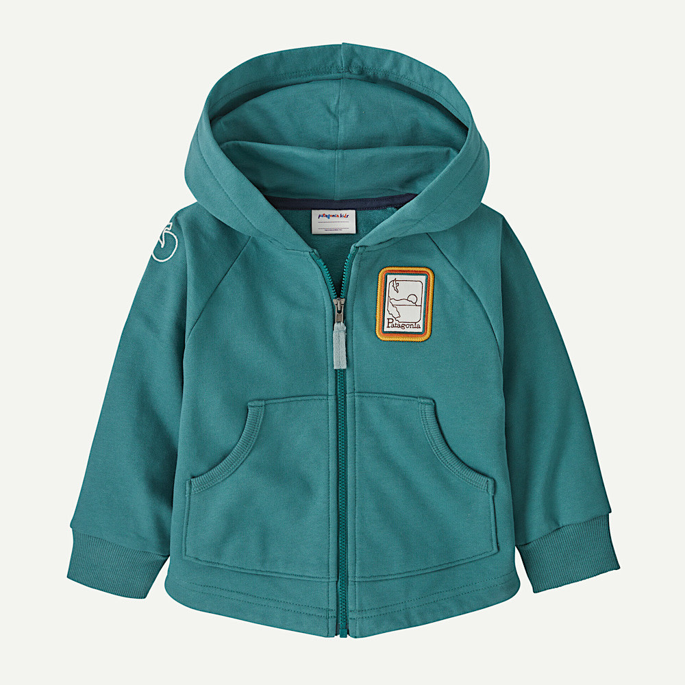 Patagonia Baby Full-Zip Hoody Sweatshirt - Swelldrifter: Wetland Blue
