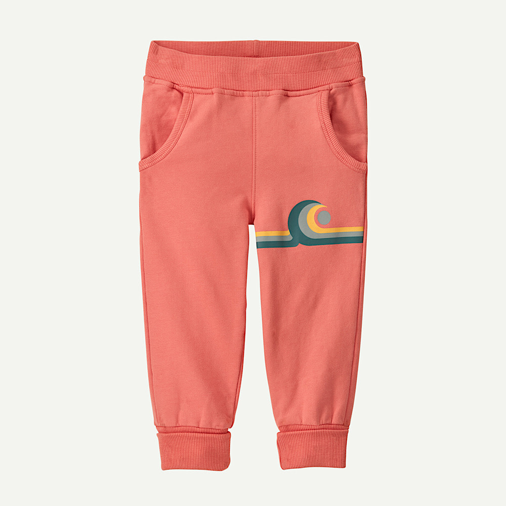 Patagonia Baby Sweatpants - Swelldrifter Stripe: Peak Pink