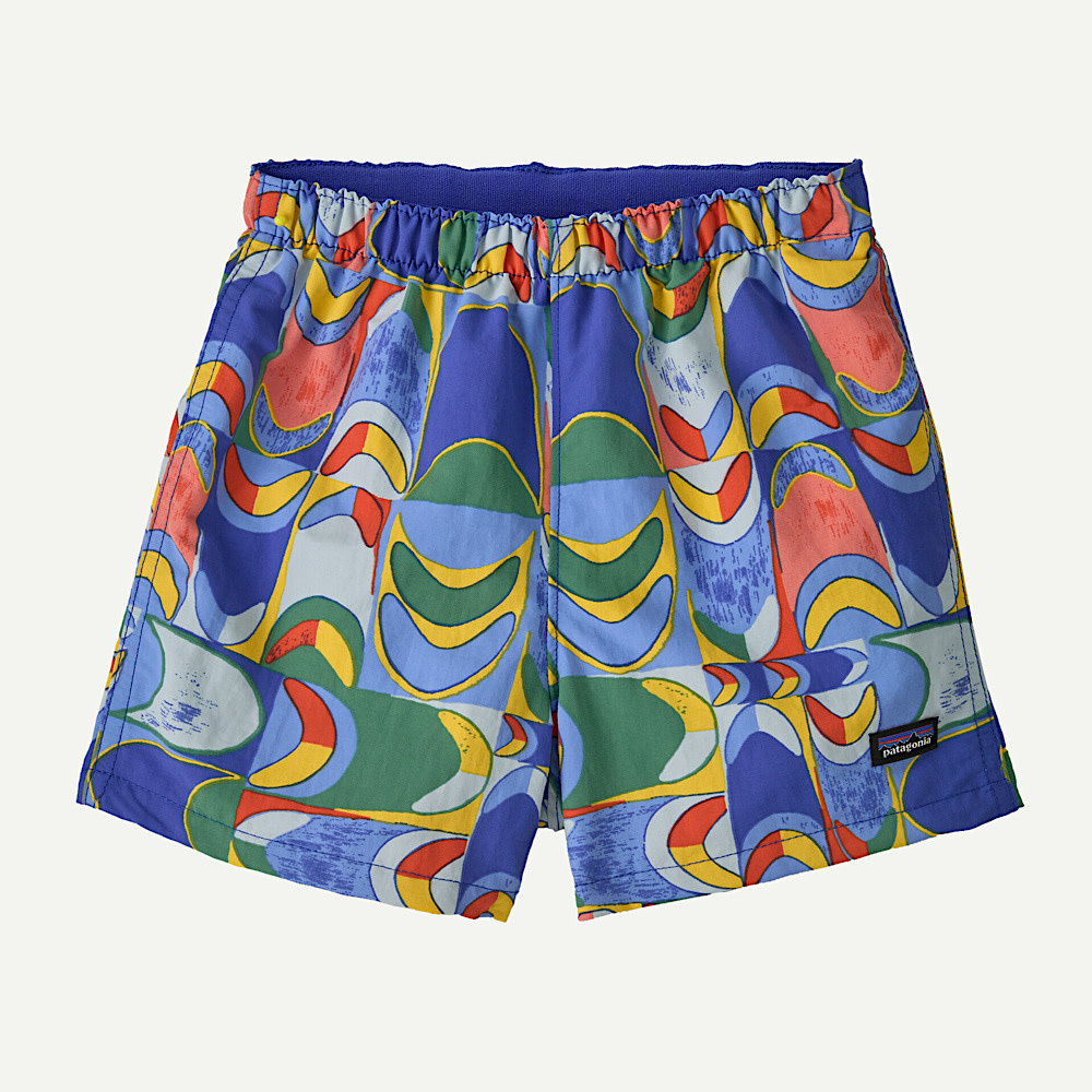 Patagonia Baby Baggies Shorts - Swallowtail Geo: Eddy Blue