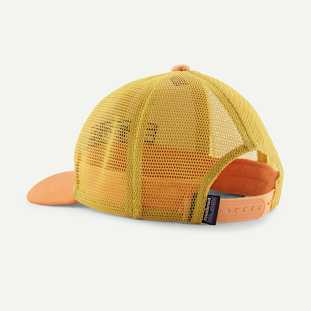Patagonia Kids Trucker Hat - Boardshort Logo Tones: Buttercup Yellow