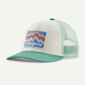 Patagonia Patagonia Kids Trucker Hat - Ridge Rise Stripe: Heartleaf Green