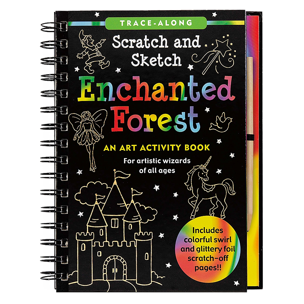 Peter Pauper Scratch and Sketch Activity Book - Enchanted Forest