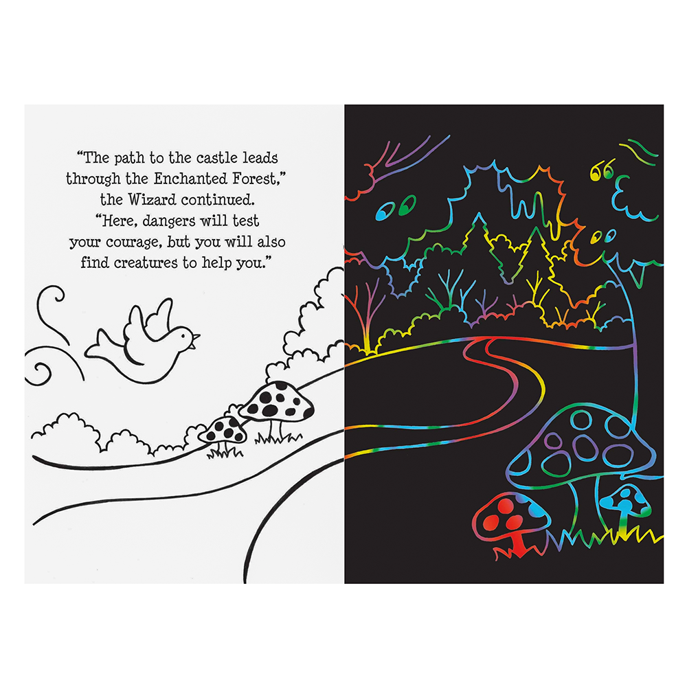 Scratch and Sketch Activity Book - Enchanted Forest