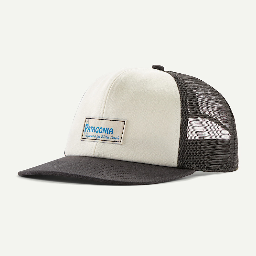 Patagonia Relaxed Trucker Hat - Water People Label: White