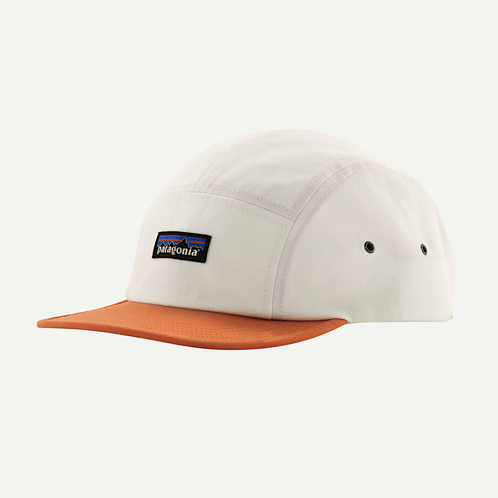 Patagonia Patagonia P-6 Label Maclure Hat - Birch White w/Rock Melon