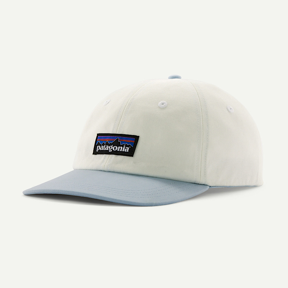 Patagonia P-6 Label Trad Cap - Birch White w/Fleck Blue
