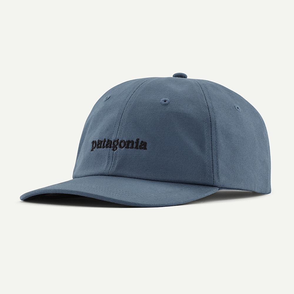 Patagonia Trad Cap Fitz Roy Icon - Text Logo: Utility Blue