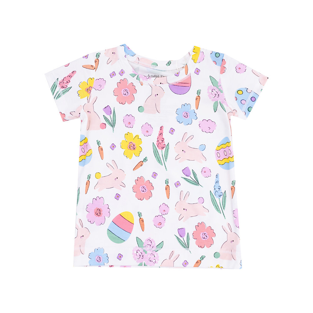 Angel Dear Short Sleeve Loungewear Set - Easter Bunnies