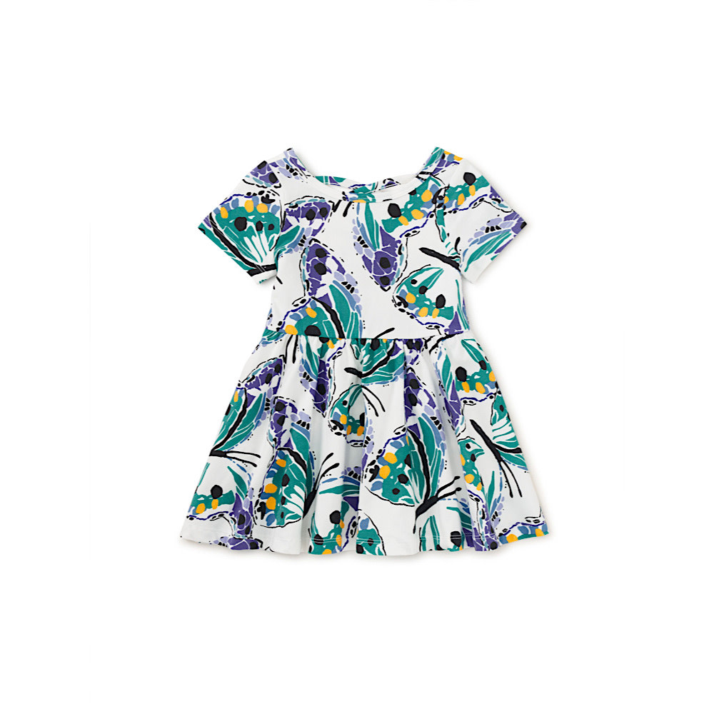 Tea Collection Short Sleeve Ballet Dress - Carnival Butterfly