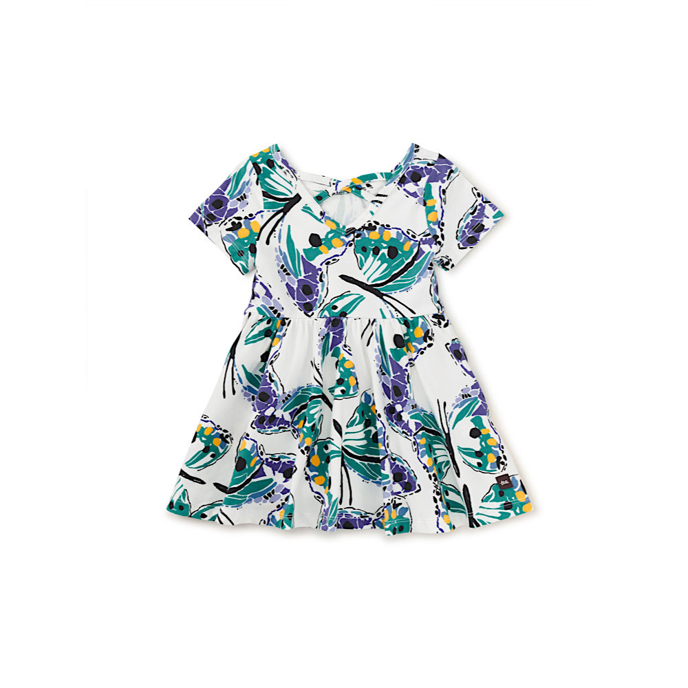 Tea Collection Short Sleeve Ballet Dress - Carnival Butterfly