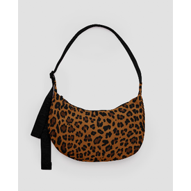 Baggu Baggu Medium Nylon Crescent Bag - Leopard