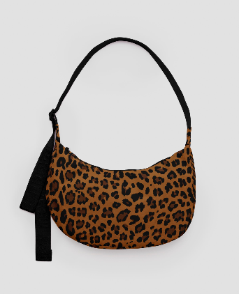 Baggu Baggu Medium Nylon Crescent Bag - Leopard