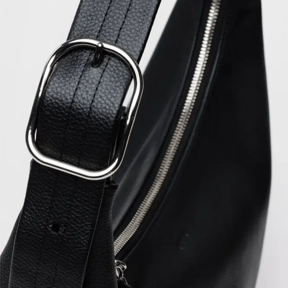 Baggu Recycled Leather - Shoulder Bag - Black