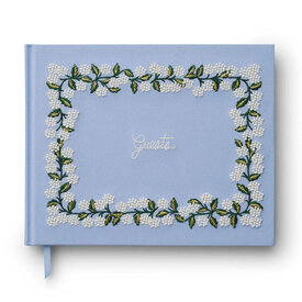 Rifle Paper Co. Rifle Paper Co. - Embroidered Fabric Guest Book - Hydrangea