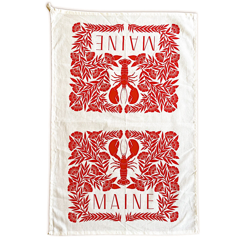 Katharine Watson Tea Towel - Maine Lobster