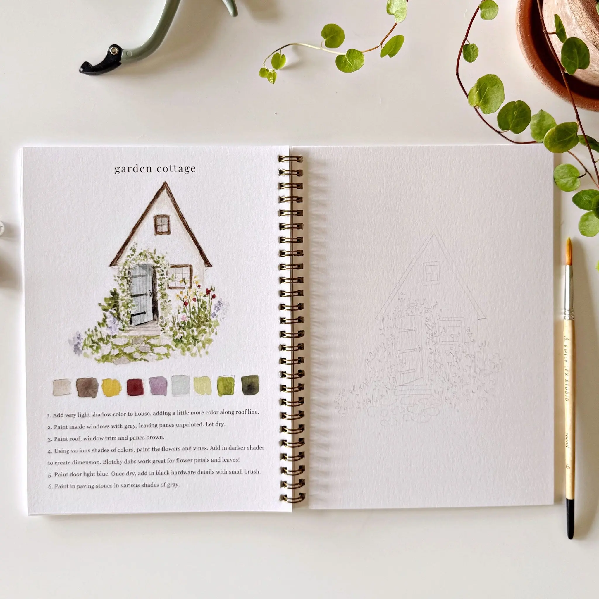 Emily Lex Studio Watercolor Workbook - Garden