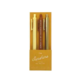 Ruff House Print Shop Ruff House Gel Pens Set of 3 - Sunshine