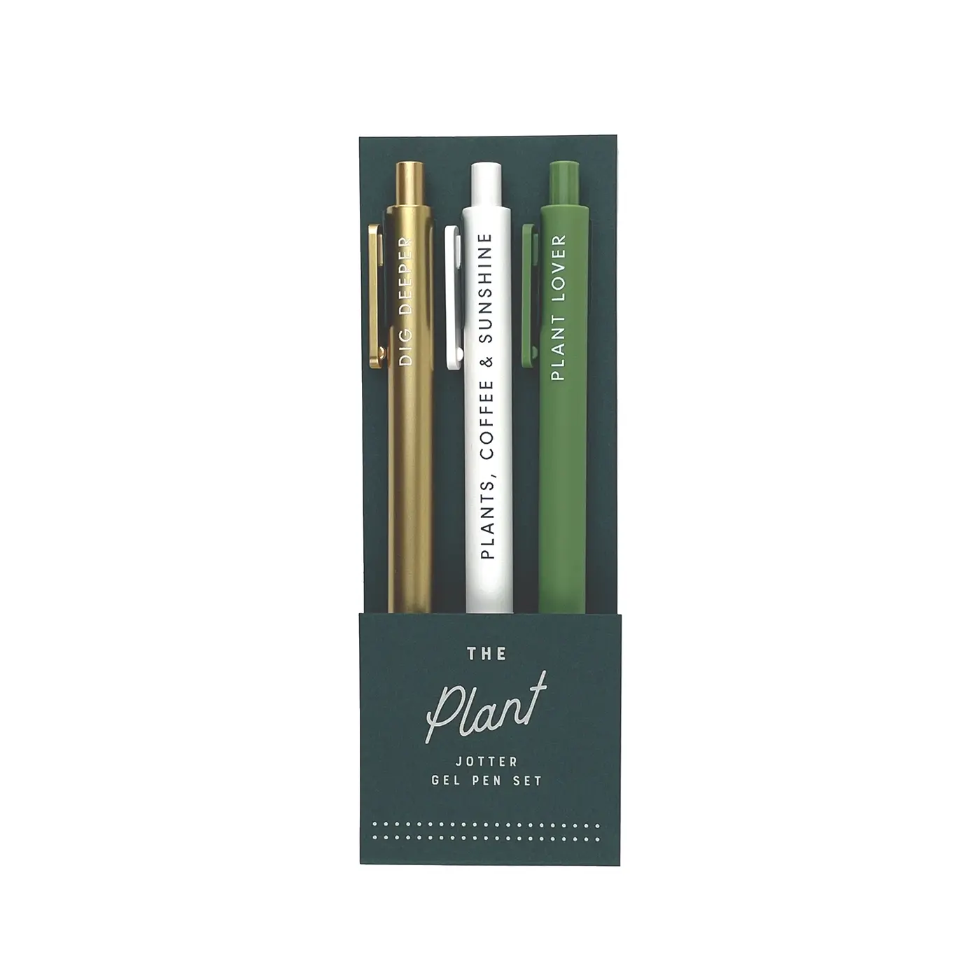 Gel Pens Set of 3 - Plant