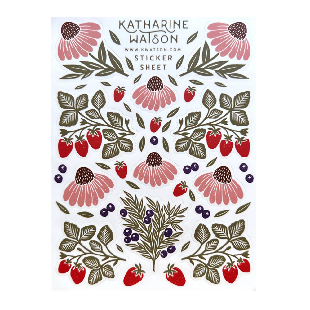 Katharine Watson Katharine Watson Sticker Sheet - Floral