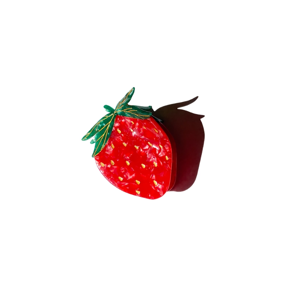 Solar Eclipse Strawberry Fruit Claw Hair Clip
