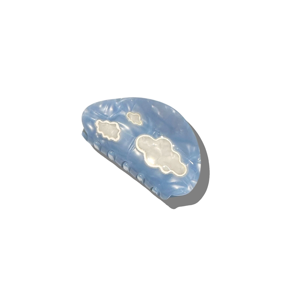 Solar Eclipse Claw Hair Clip - Blue Skies Cloud