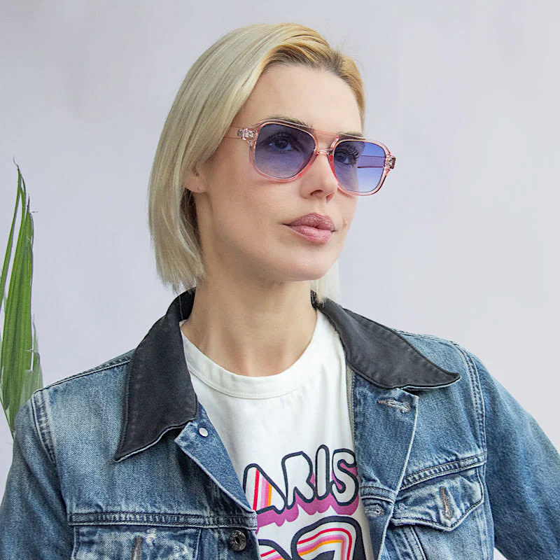 Greetings Sunglasses - Pink/Blue