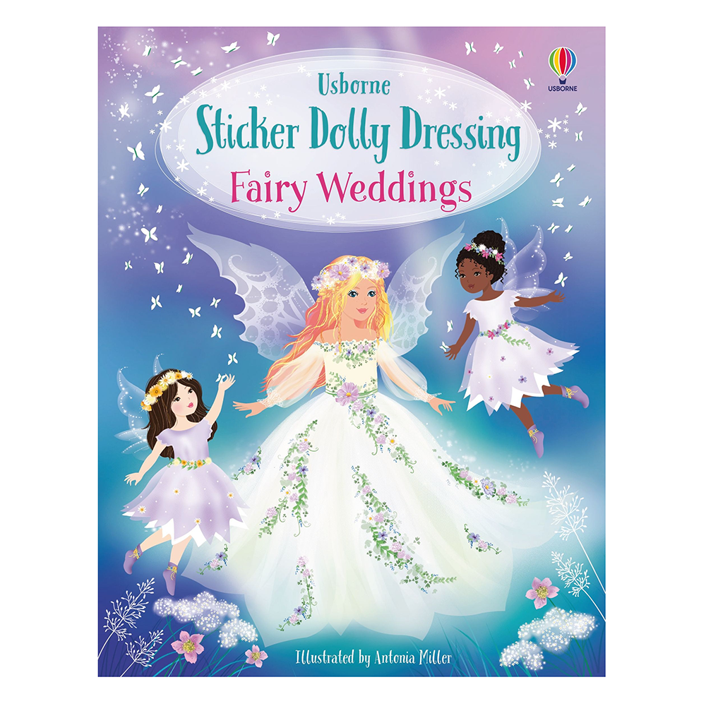 Usborne Sticker Dolly Dressing Activity Book - Fairy Weddings
