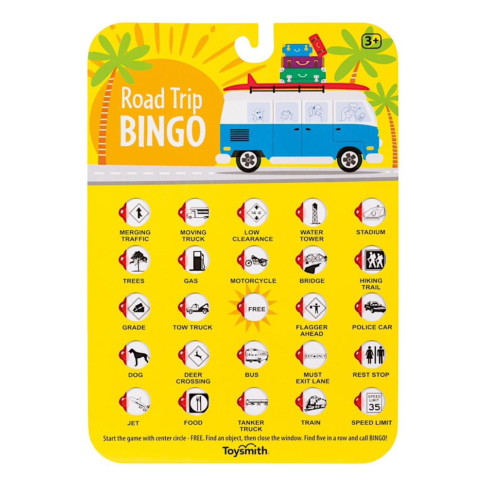 Travel Game - Road Trip Bingo