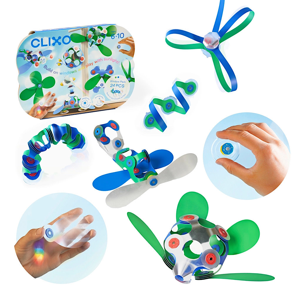 Clixo Clixo Window Pack - Blue/Green/Primatic