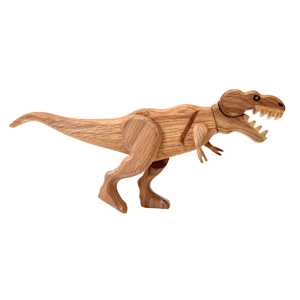 The Serious Toy Company Wooden Dinosaur with Magnetic Joints - Tyrannosaurus