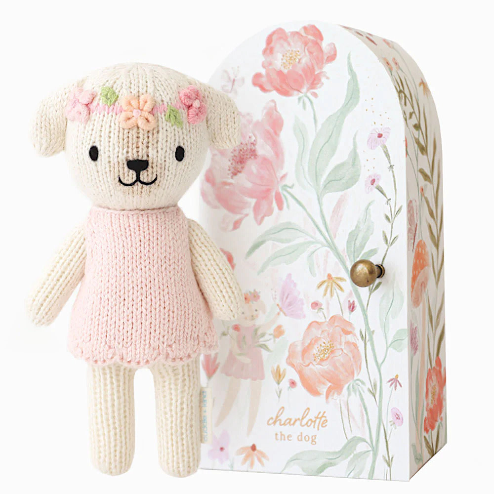 Cuddle + Kind - Tiny Charlotte the Dog - 6 Inches with House