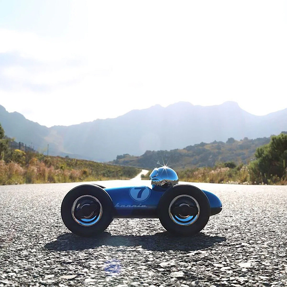 Playforever - Midi 1 Race Car Bonnie - Blue/Chrome