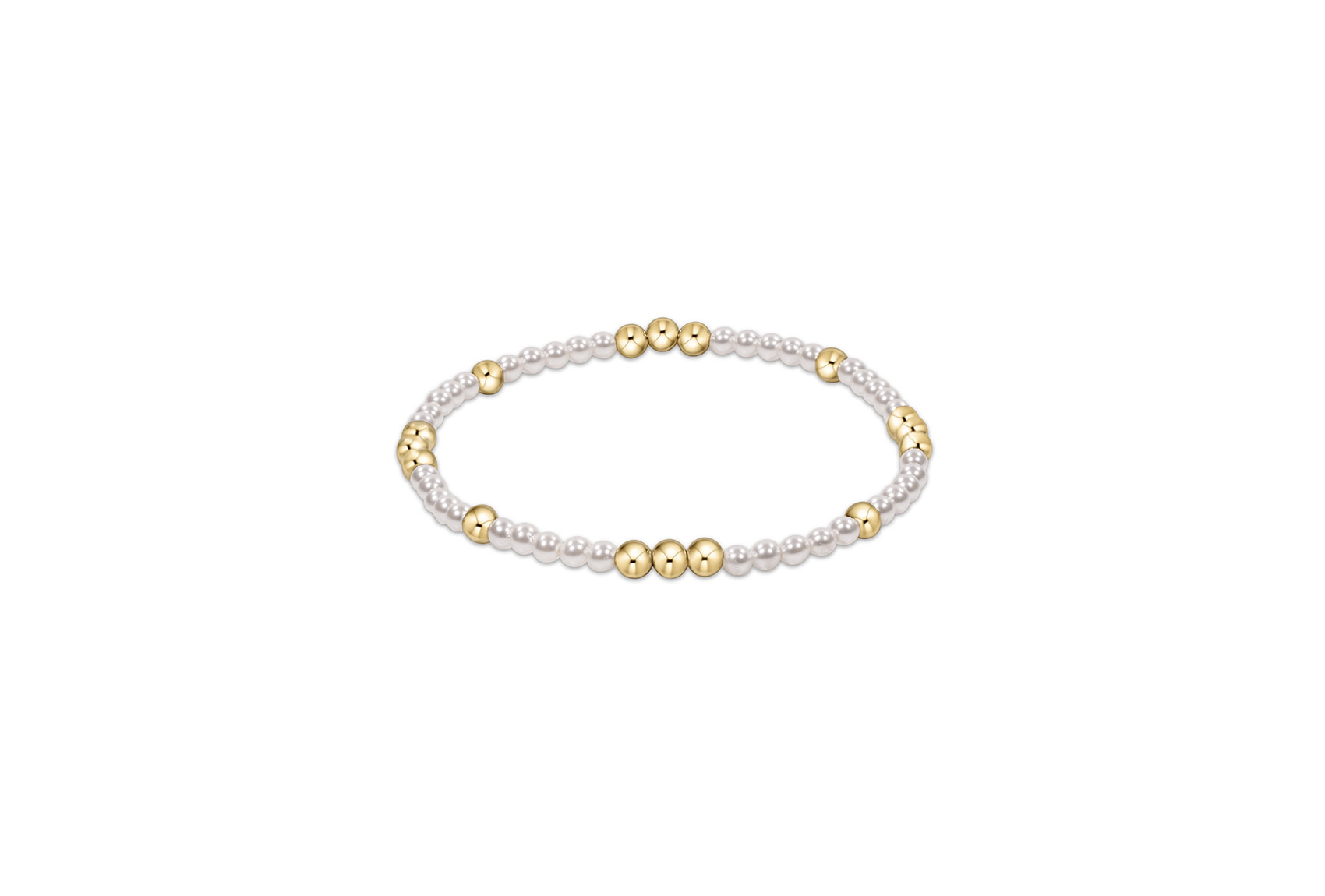 ENewton Gold Pearl Pattern Bracelet - Worthy - 3mm
