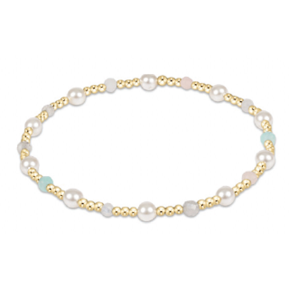 ENewton ENewton Gemstone Bracelet - Pearl Pattern - Sincerity - Hot Mess 2025 - 4mm