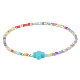 ENewton ENewton Extends - Hope Unwritten Beaded Bracelet - Signature Cross - Hot Mess