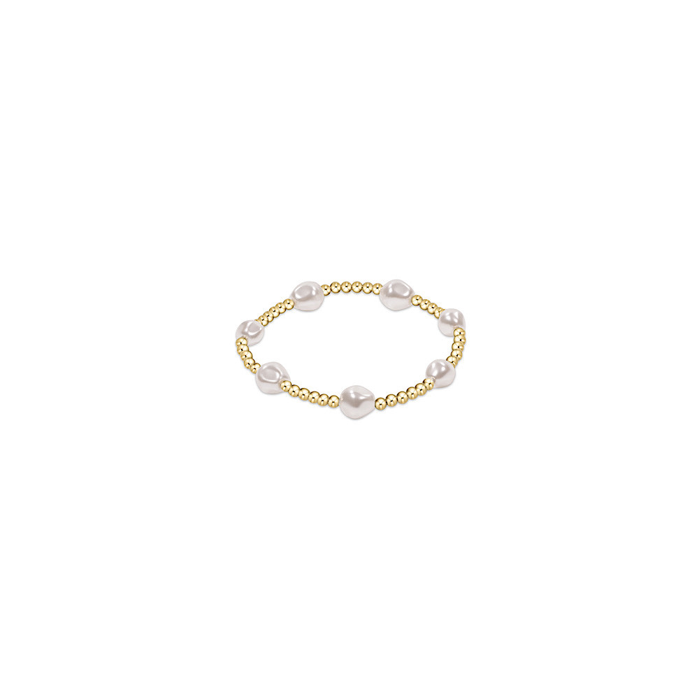 ENewton Gold Pearl Pattern Bracelet - Admire - 3mm