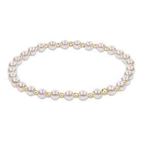 ENewton ENewton Extends - Gold Pearl Pattern Bracelet - Grateful - 4mm