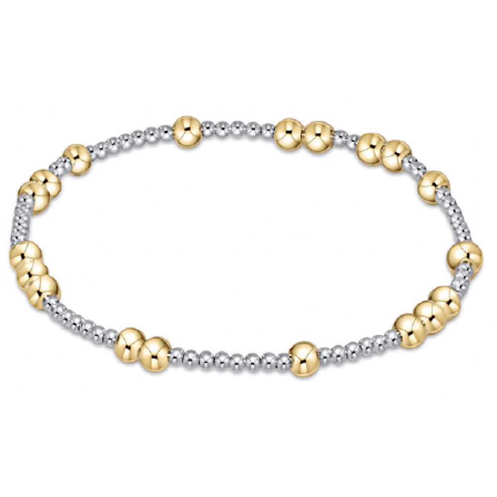ENewton Enewton Classic Mixed Metal Pattern Bracelet - Hope Unwritten - 4mm