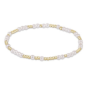 ENewton ENewton Extends - Gold Pearl Pattern Bracelet - Hope Unwritten - 3mm