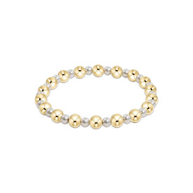 ENewton ENewton Gold Pearl Pattern Bracelet - Grateful - 6mm